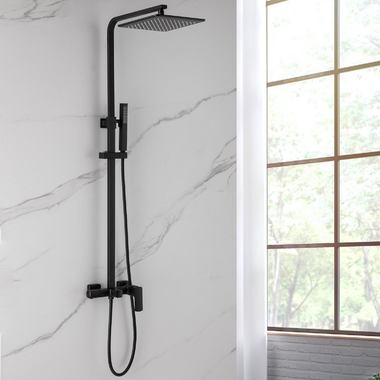 Système de douche complet avec valve brute