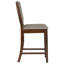Chaise de comptoir rembourrée Lilwenn