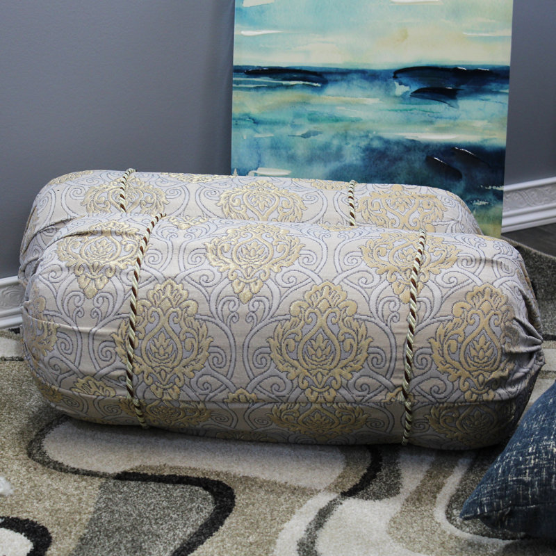 Damask Feather Throw Pillow