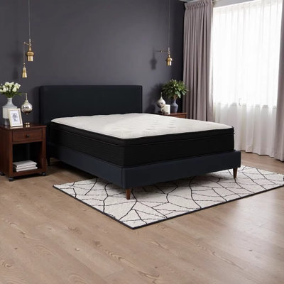 Omne Sleep 13 Inch Plush Twin XL Hybrid Mattress with Pocketed Coils and Cooling Fabric