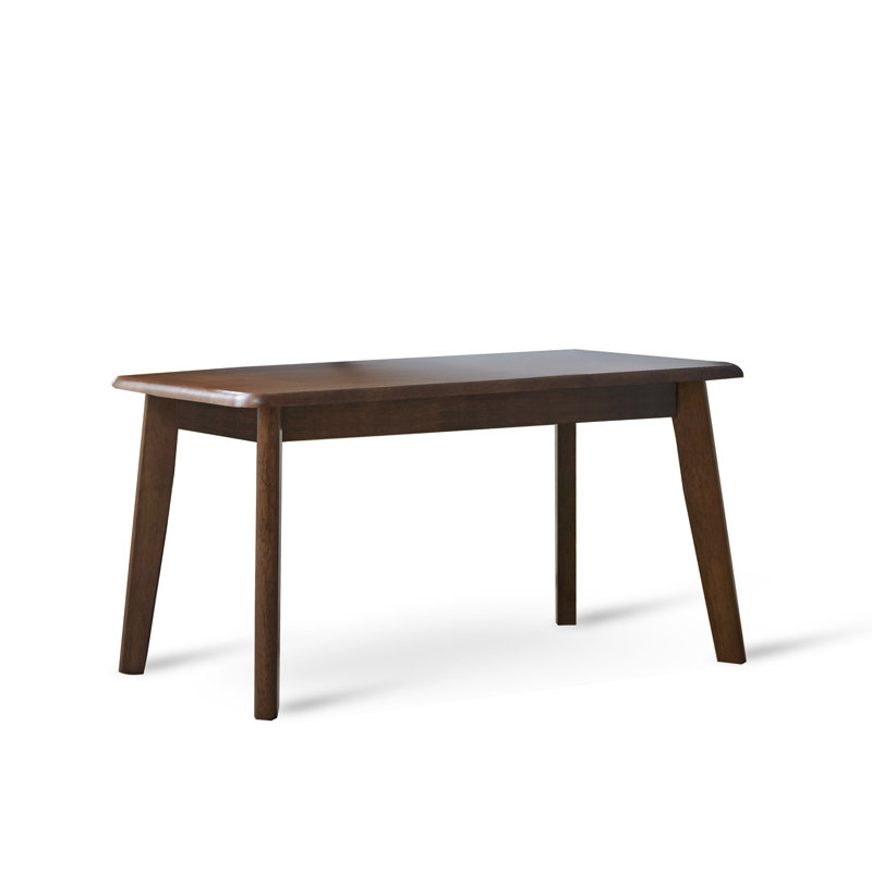 Banc d'entrée en bois massif Kyersten, Noyer