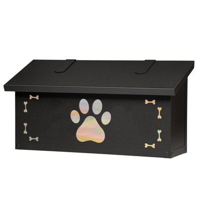 Dog Paw Brass Wall Mounted Mailbox