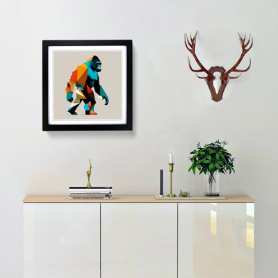 Gorilla Suprematism - Framed Print