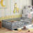 Floor Platform Bed With Fence Guardrails And Door-2006974971-2006606178
