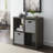 Hamlett 30"H x 30"W Grey Four Cube Wood Bookcase-1320933604