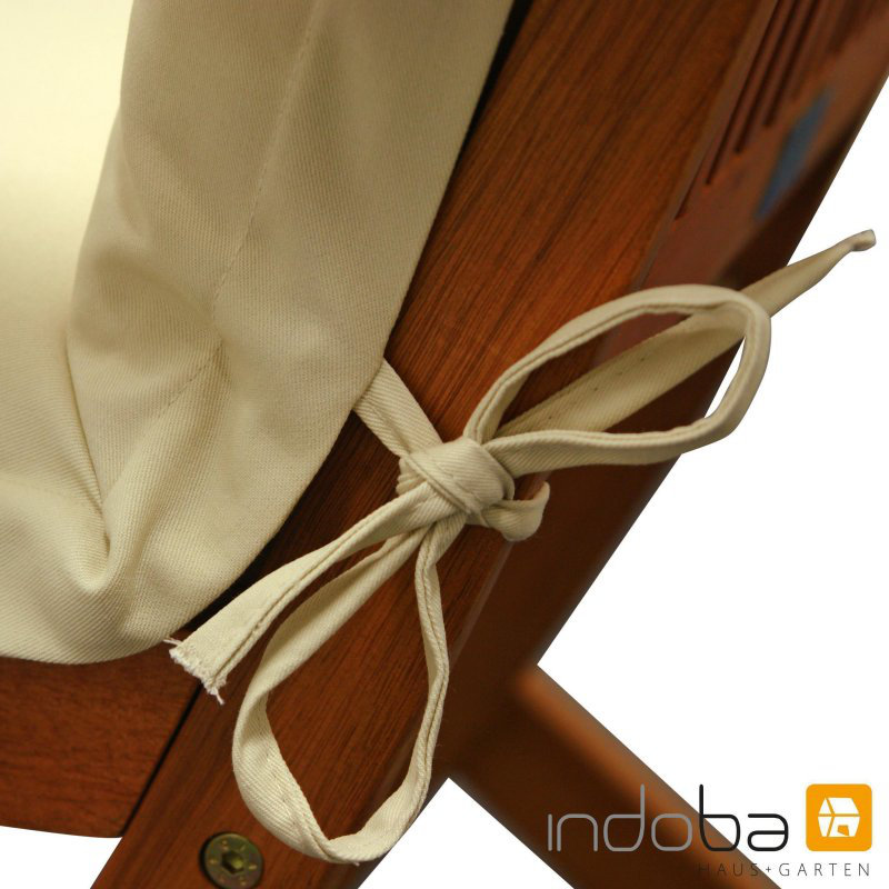 Premium Dining Chair Cushion, 9cm H x 50cm W x 120cm D, Cream