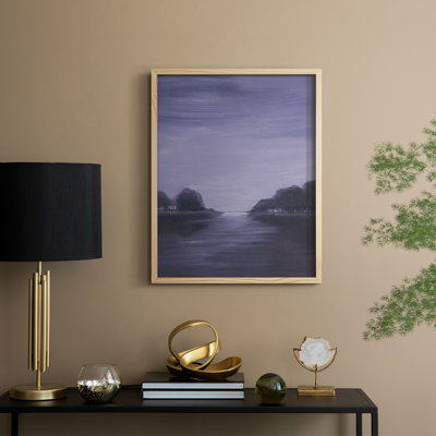 Amethyst Moonlight II, reproduction encadrée - bois massif