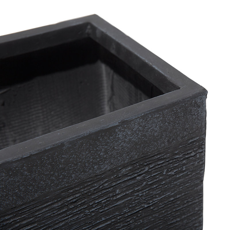Adlai Pot Planter, 1, 70cm H x 33cm W x 33cm D, Black