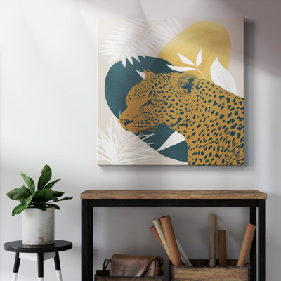 Jungle Cat II - Toile tendue avec châssis de qualité supérieure - prête à être accrochée