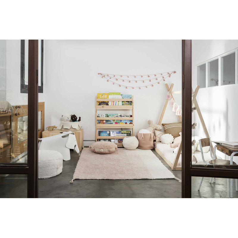 Tapis réversible lavable Gelato rose, Rectangle 4 pi x 5 pi 3 po