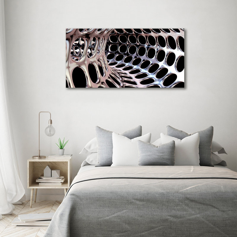 Canvas Print - Wall Art - Prints On Canvas - 140X70 Image Picture Theme: Metal Tunnel
