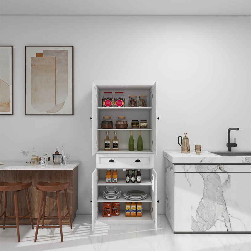 71" Kitchen Pantry Storage Cabinet