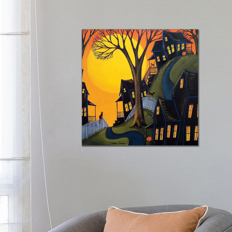 Black Cats Prowl by Debbie Criswell - Painting on Canvas, Wrapped Canvas, 93.98 cm H x 93.98 cm W x 3.175 cm D