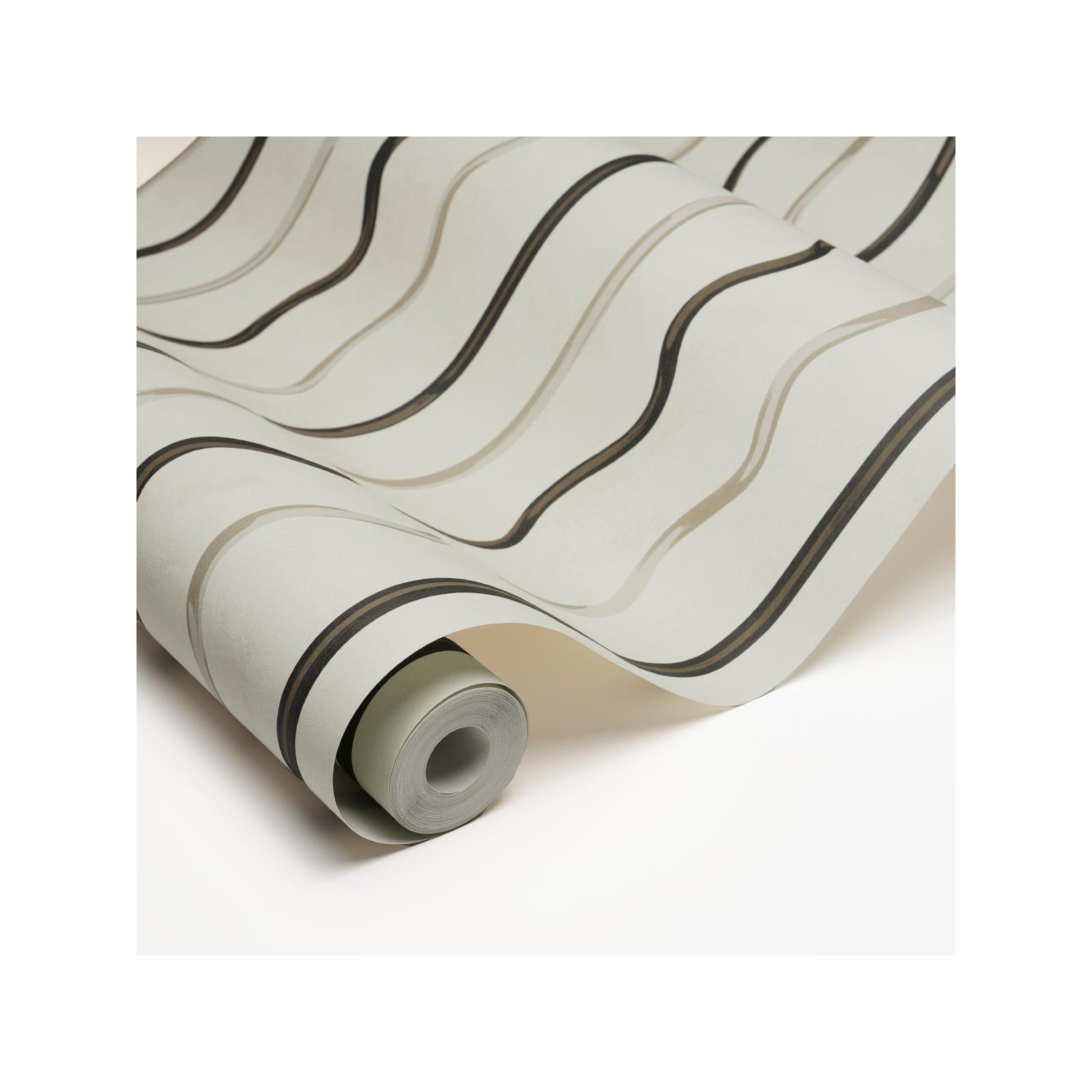 Schumacher x Backdrop Affogato Wallpaper, Ivory/Carbon