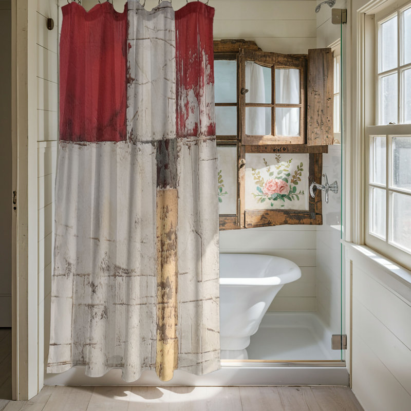 Rideau de douche Laquinda, H 74 po x l 71 po