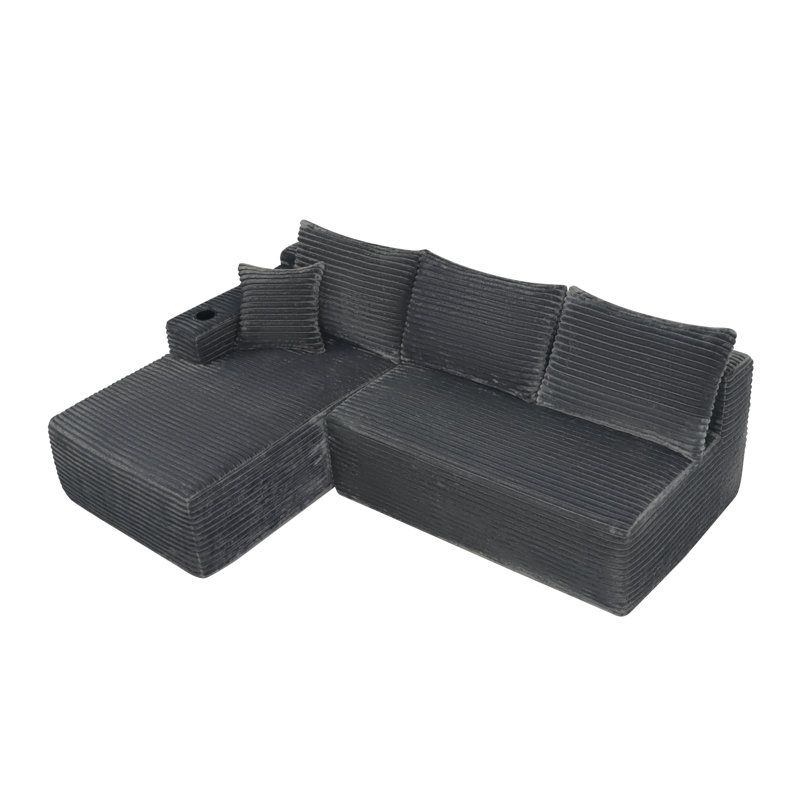 Canapé modulaire en L 96 po