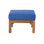 Repose-pieds extérieur en teck avec coussin Sunbrella