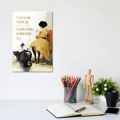Anett's Cats by Anikó Salamon - Wrapped Canvas Print