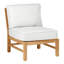 Club Teak Sectional Slipper Chair-83260249-83260264-83260274