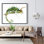 Chameleon On The Lookout Print On Canvas