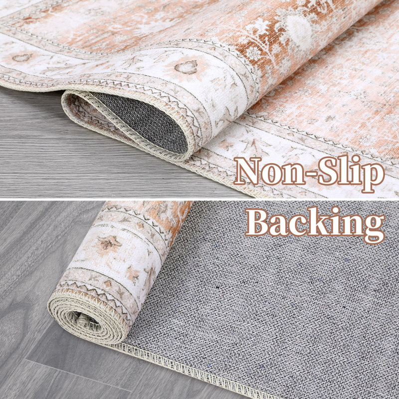 Fantauzzi Washable Floral Indoor Rug, Rectangle 9' x 12'