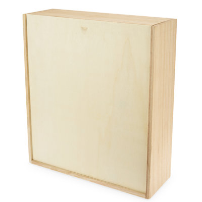 3-Bottle Wood Wine Box