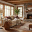 Table d'appoint en bois massif d'acacia