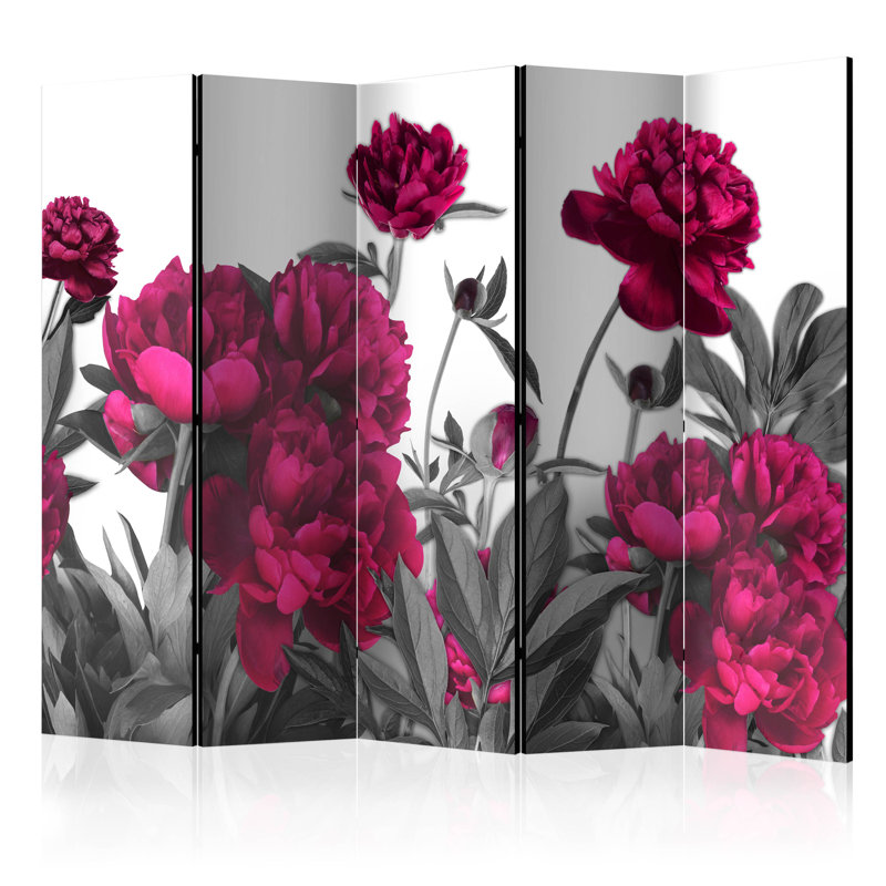 225cm W x 172cm H 5 - Panel Acoustic Room Divider Folding Room Divider