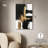 Golden Contrast I Canvas Gold Leaf Wall Art by Art Remedy-107456267-107456272