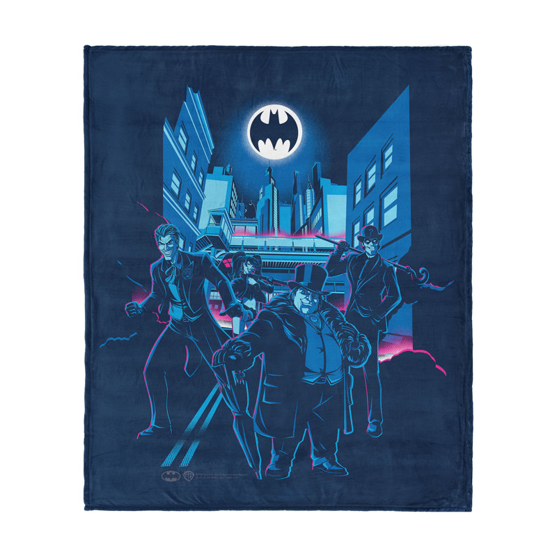 Jeté Warner Bros DC Batman Villains Silk Touch 50 x 60 po
