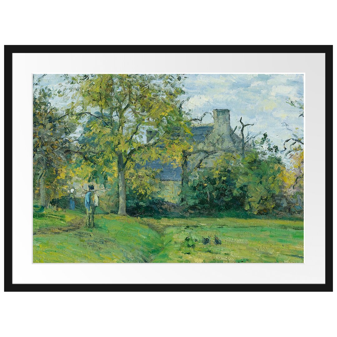 Gerahmter Kunstdruck La Maison De Piette À Montfoucault von Camille Pissarro