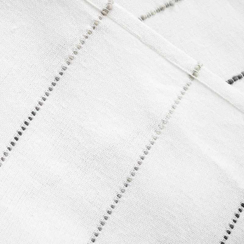 Lush Decor Ombre Stripe Cotton Blend Throw Blanket, Gray
