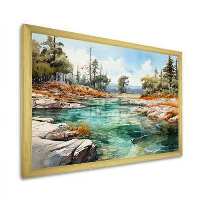 Minimal Geyser In Island - impressions sur toile Geyser