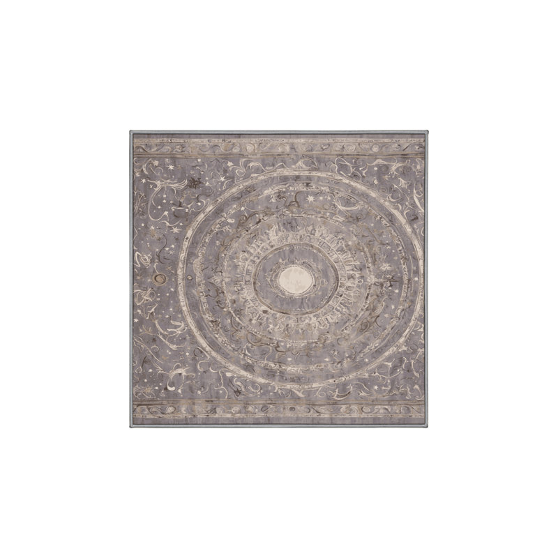 Tapis gris lavable à la machine