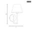 Luminaire mural de salle de bain 1 lumière Ender avec finition noire minuit Ender-112738198