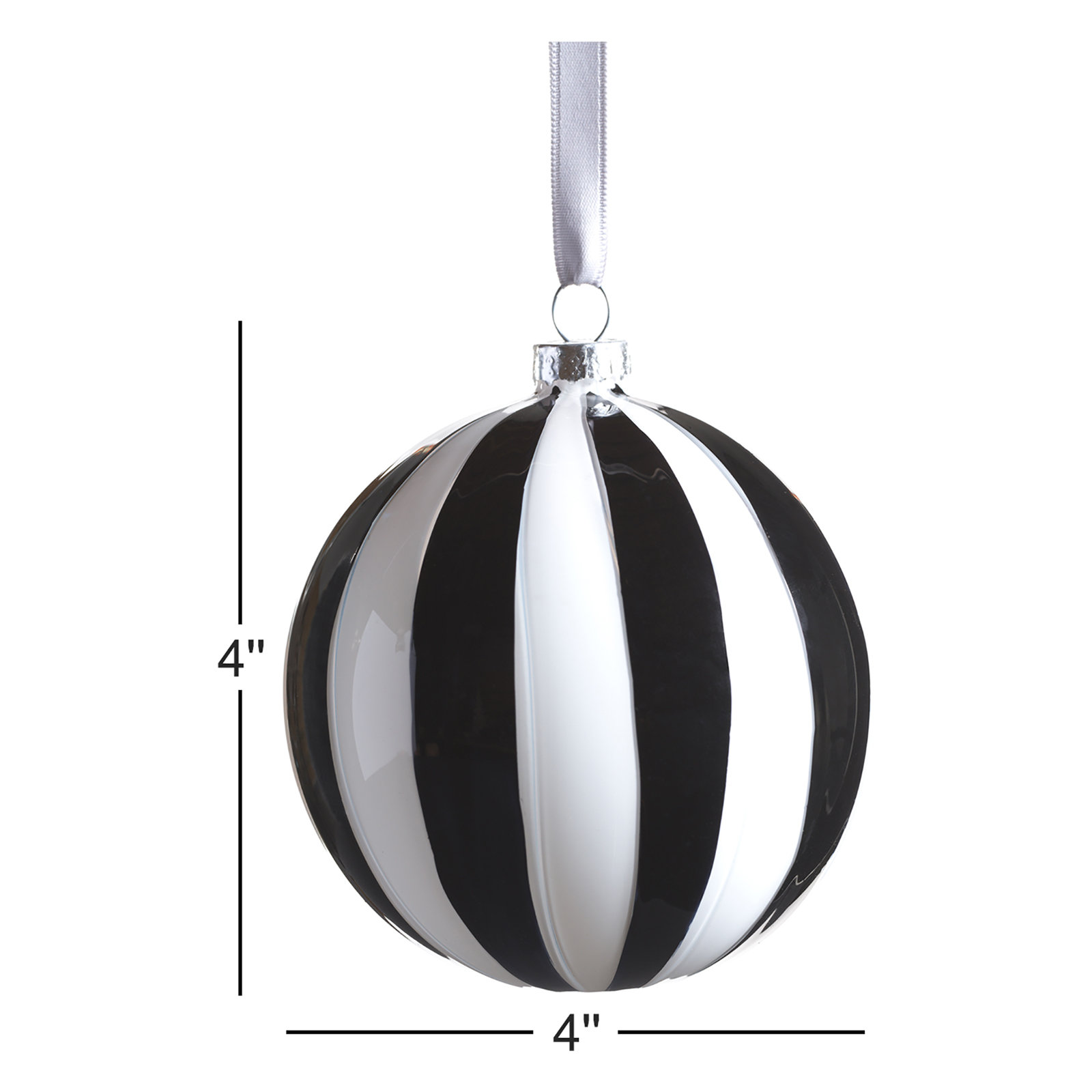 Orren Ellis 4" Glass Bauble, 4" H x 4" W x 4" D