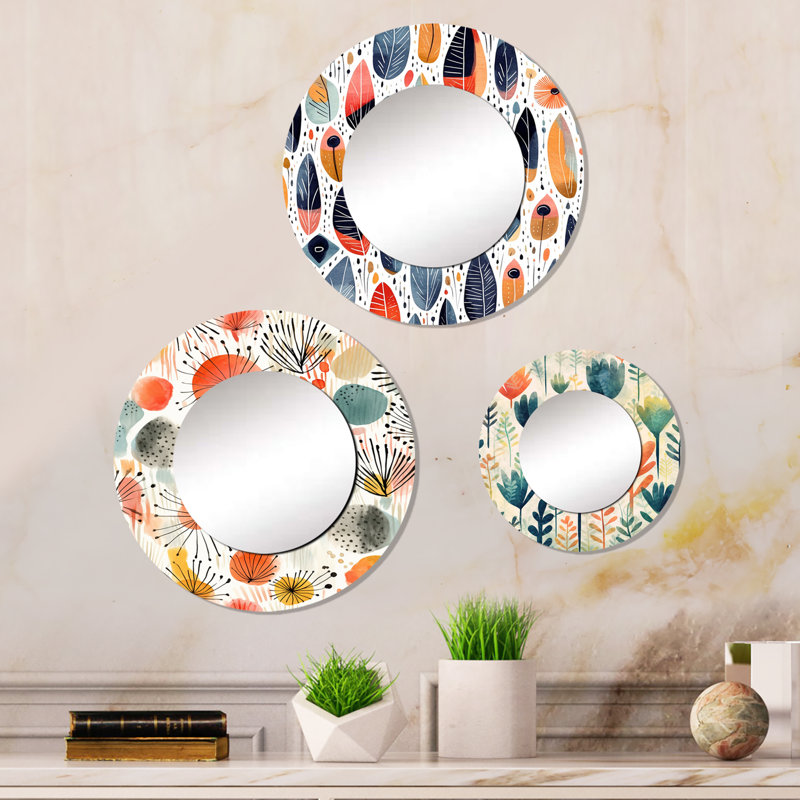 Matan Metal Round Mirror