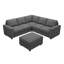 Canapé modulaire en U avec repose-pieds Abramson-1930067871-1930067842
