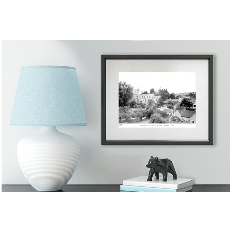 Pilton, The Church And Village C1965 - Single Picture Frame Print, 28cm H x 36cm W x 2.3cm D