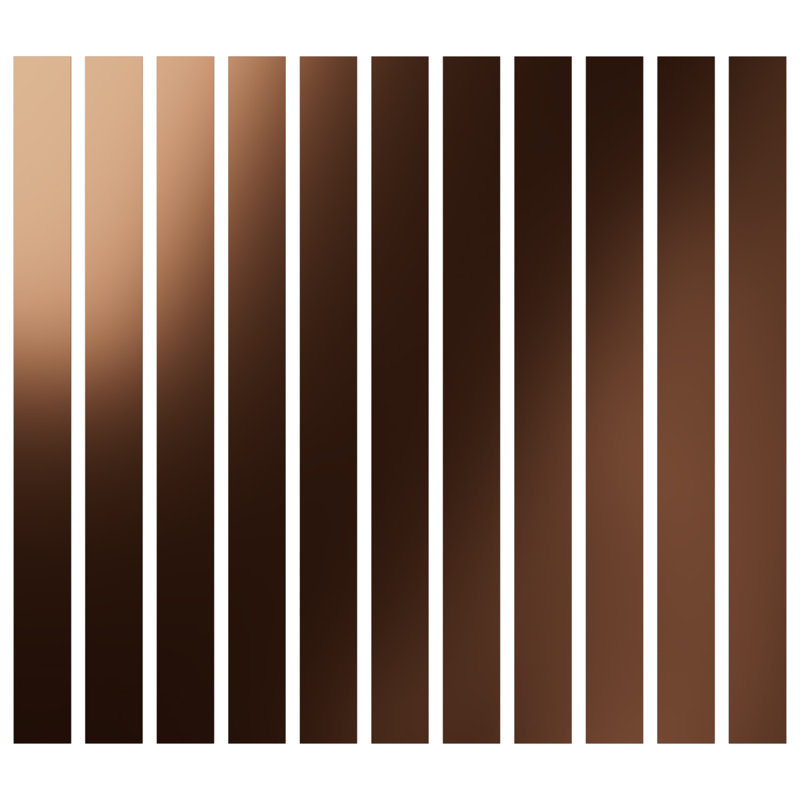 Adjustable Acrylic Slat Wall Panel Kit w/ 4"W Slats, Bronze Mirror, 47" H x 44" W