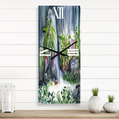Horloge murale Tropical Plants