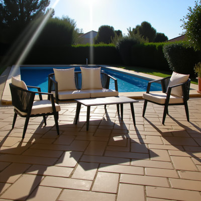 Durable And Comfortable Outdoor Seating Set,suitable For Patios, Lawns, And Poolsides