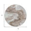Tapis extérieur rond lavable abstrait taupe et argenté 8 pi Everette