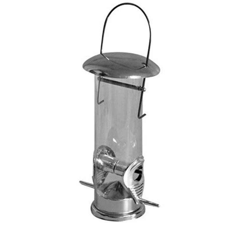 Estelle Metal Hanging Tube Bird Feeder