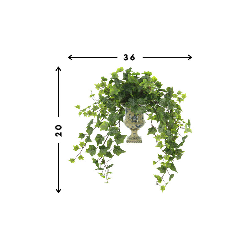 Rio Faux Ivy Plant in Ceramic Vase