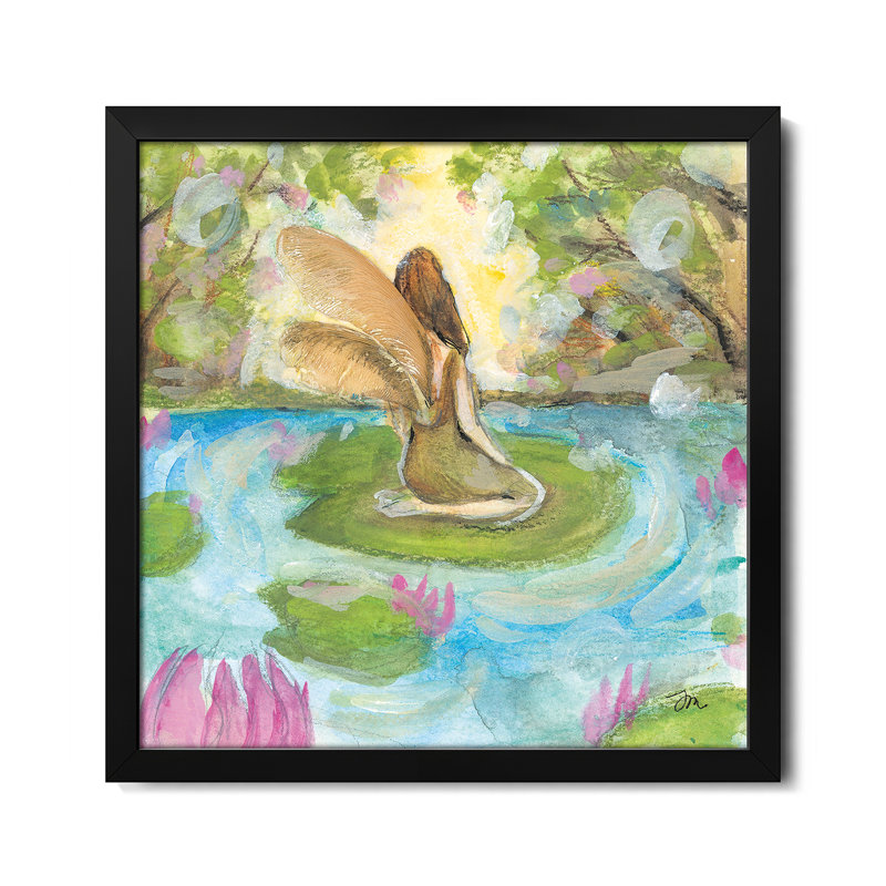 Lilypad fée - reproduction d'art murale - affiche de galerie, H 16 po x l 16 po