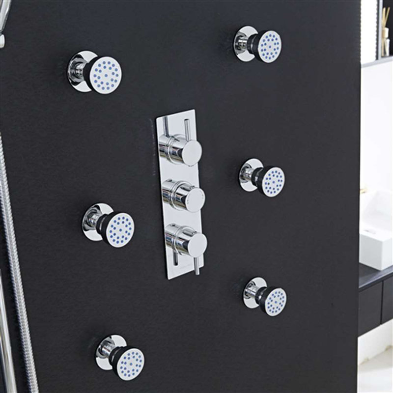 Mugla Thermostatic Ceiling Shower Set with Durable and Elegant Design