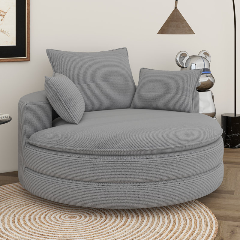 Canapé pivotant Boneless, Gris