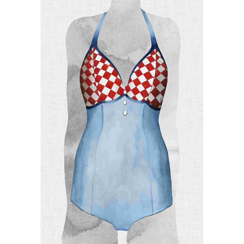 Maillot de bain rétro III, H 18 po x l 12 po