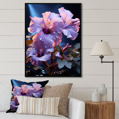 " Purple Hibiscus Modern Blooming "